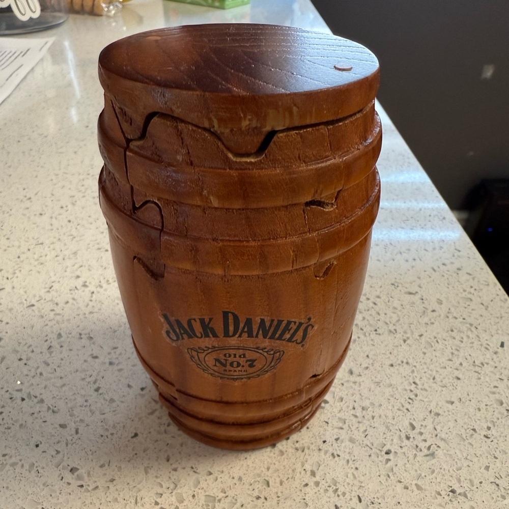 Jack Daniels Brown Barrel Decor Accent